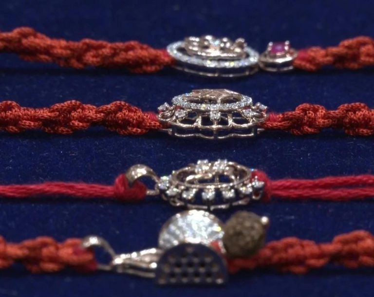 _Diamond-and-silver-rakhis-in-Surat-market
