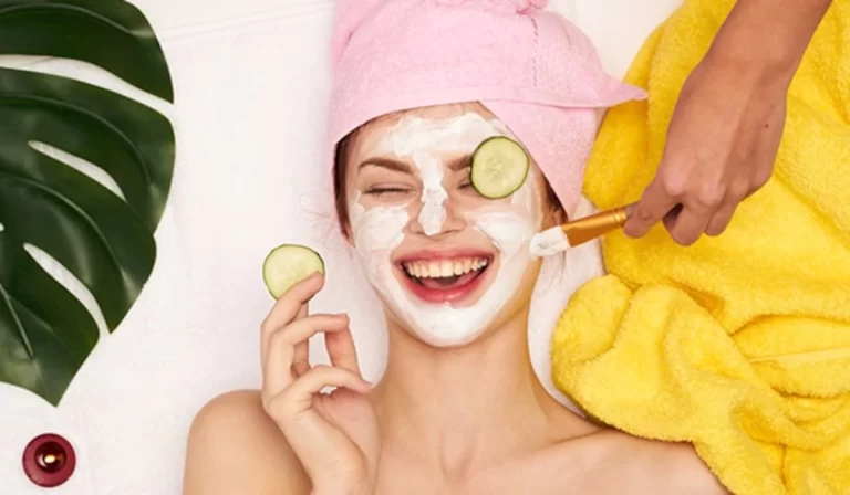 Skin care : Make Glowing Face With Rice Flour Face Mask With Cucumber And Curd