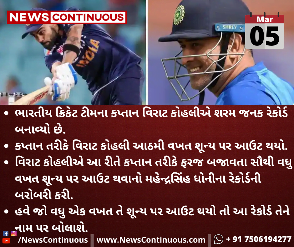 અનોખો રેકોર્ડ. આ ભારતીય બેટ્સમેને સૌથી વધુ વખત શૂન્ય પર આઉટ થવાનો રેકોર્ડ બનાવ્યો. જાણો આ ‘હીરો’ નું નામ.