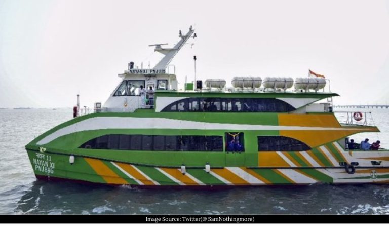 Water taxi service from Belapur to Gateway of India flagged off Water taxi service from Belapur to Gateway of India flagged off