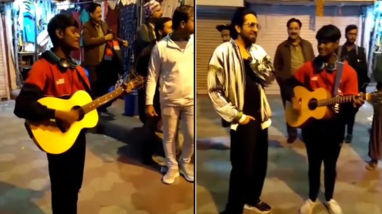 Ayushmann Khurrana Singing With Delhi Street Singer