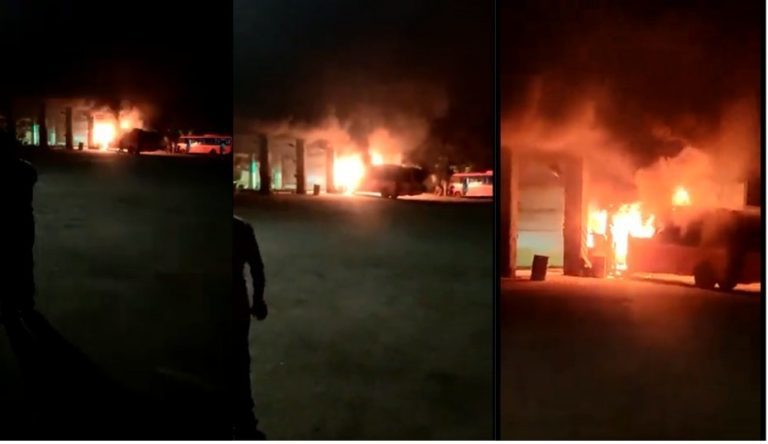 BEST bus ac bus caught fire in Gorai depot 
