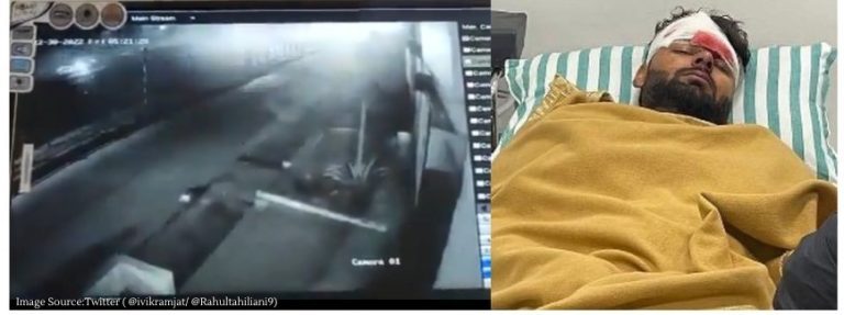 CCTV footage of Rishabh Pant`s CAR CRASH leaked, cricketer survives road accident