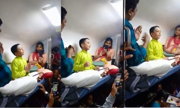 8-yr-old Chennai boys classical music performance on a train will soothe your soul