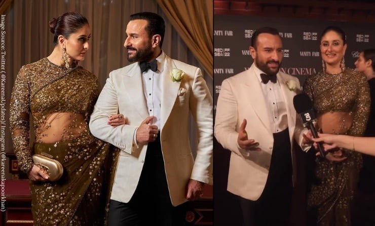 saif questioned about top actresses at red sea festival he forgot his wife kareena name in the list