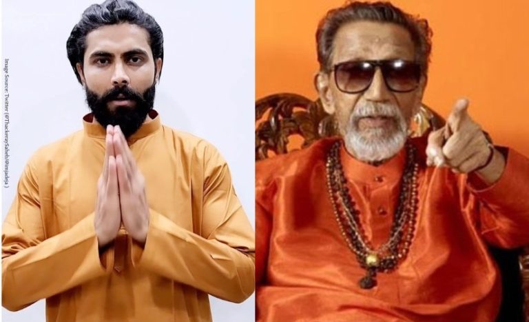 Cricketer Ravindra Jadeja shares old video of Balasaheb Thackeray Cricketer Ravindra Jadeja shares old video of Balasaheb Thackeray