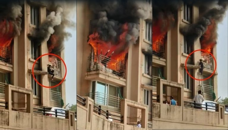 fire breaks out at malad Mumbai: Fire breaks out in a 22-storey building in Malad