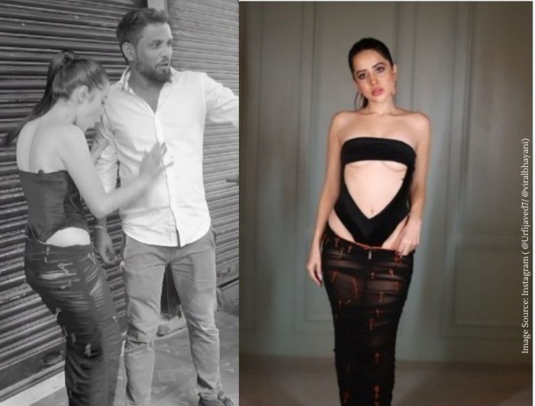 urfi collided with fan while taking selfie