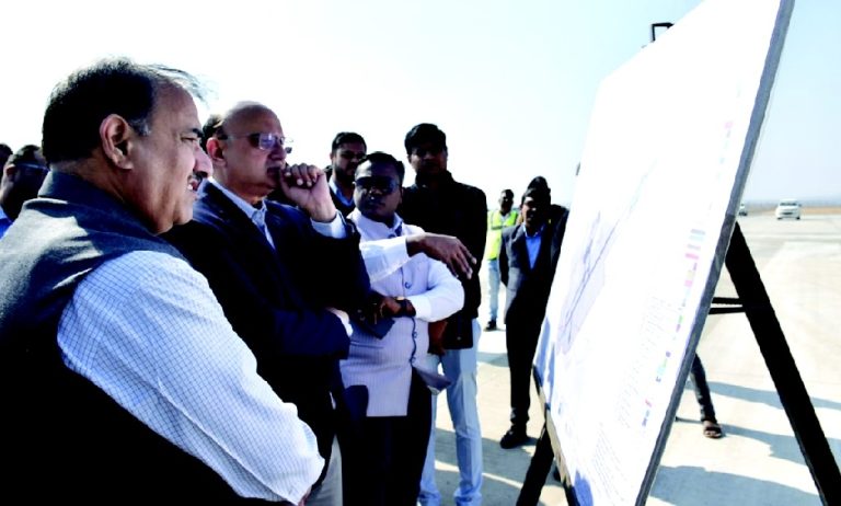 Aviation secy reviews progress of under-construction Hirasar airport