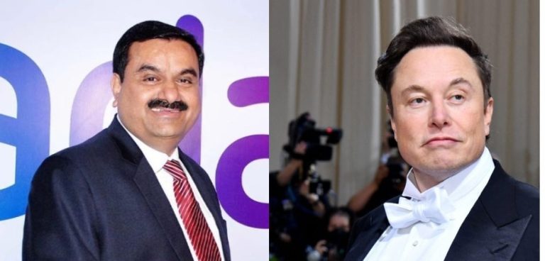 Elon Musk and Gautam Adani net worth down in 1st week of year 2023