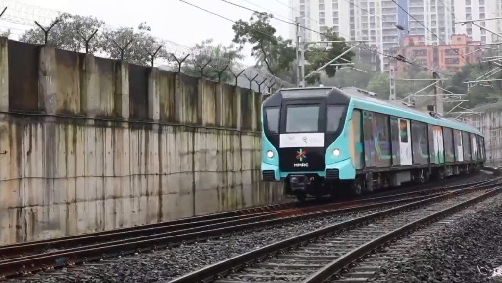 Mumbai's first underground railway. Aqua Line 3. MIDC and SEEPZ station.