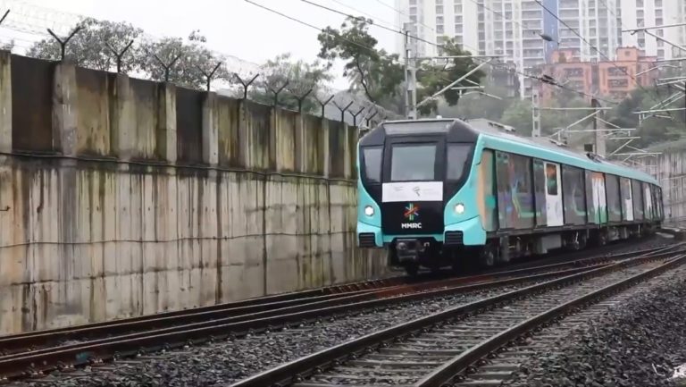 Mumbai's first underground railway. Aqua Line 3. MIDC and SEEPZ station.