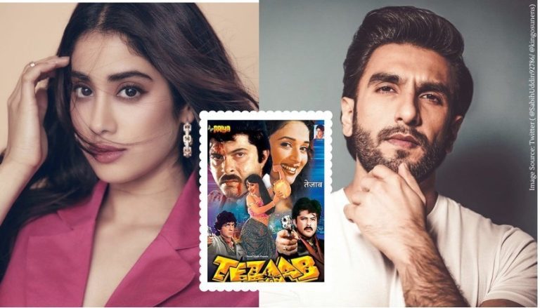 ranveer singh and jhanvi kapoor share screen in the remake of tezaab