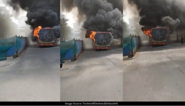 BEST bus catches fire in Mumbai's Bandra, all passengers safe