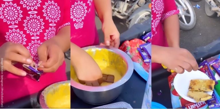 Woman dips chocolate in gram flour and fries it to make pakodas, internet disgusted