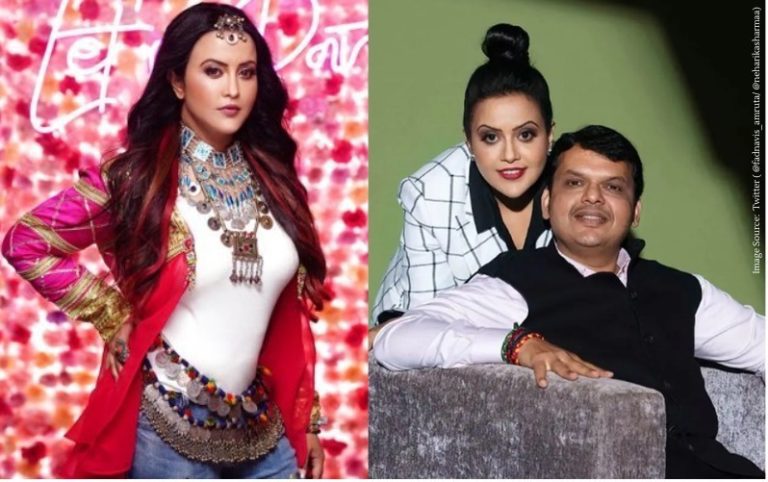 deputy cm devendra fadnavis wife amrita fadnavis breaks dance floor on mood banaliya song
