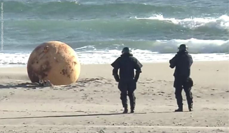 Mysterious sphere discovered on Japanese beach