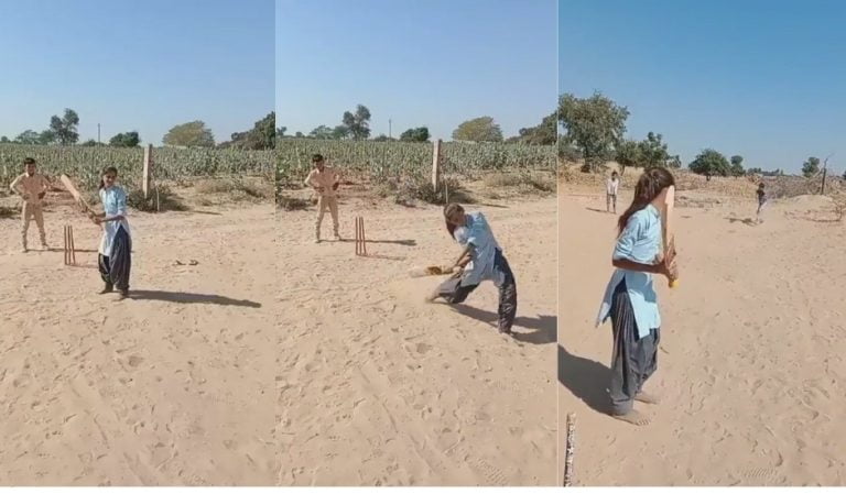 Video of Rajasthan girl's amazing batting goes viral, here's how Sachin, Jay Shah reacted
