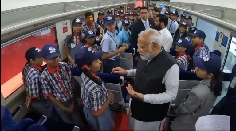 PM flags off Vande Bharat, says Budget boost to middle class PM flags off Vande Bharat, says Budget boost to middle class