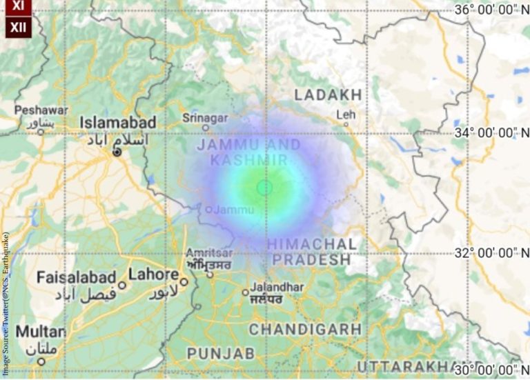 Earthquake of magnitude 3.6 hits Jammu and Kashmir's Katra