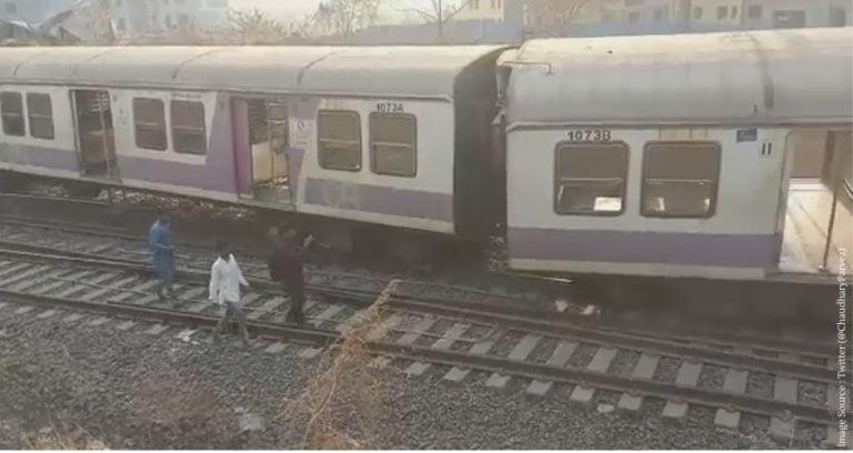 Navi Mumbai Three Coaches Local Train Derailed Near Kharkopar Railway Station 