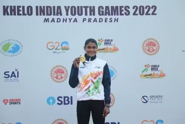 sonam won steeple chase gold medal with national record