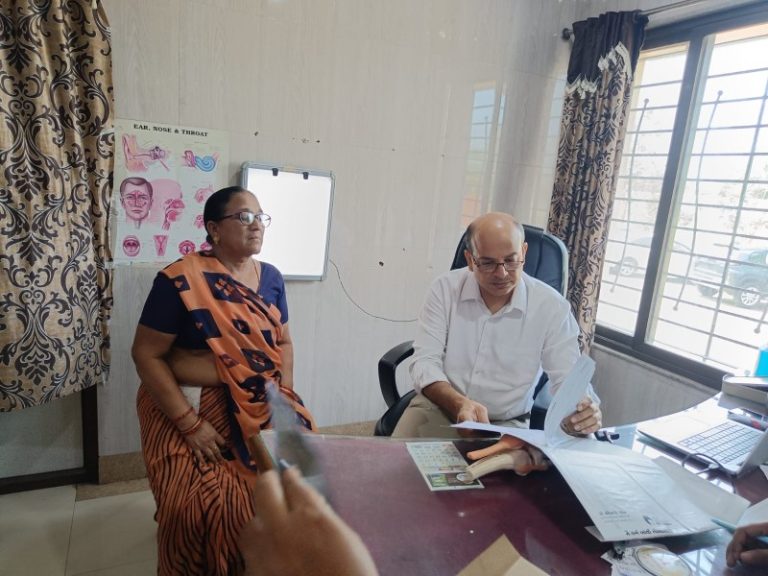 A free camp was held at Dinbandhu Hospital, Kamrej, surat