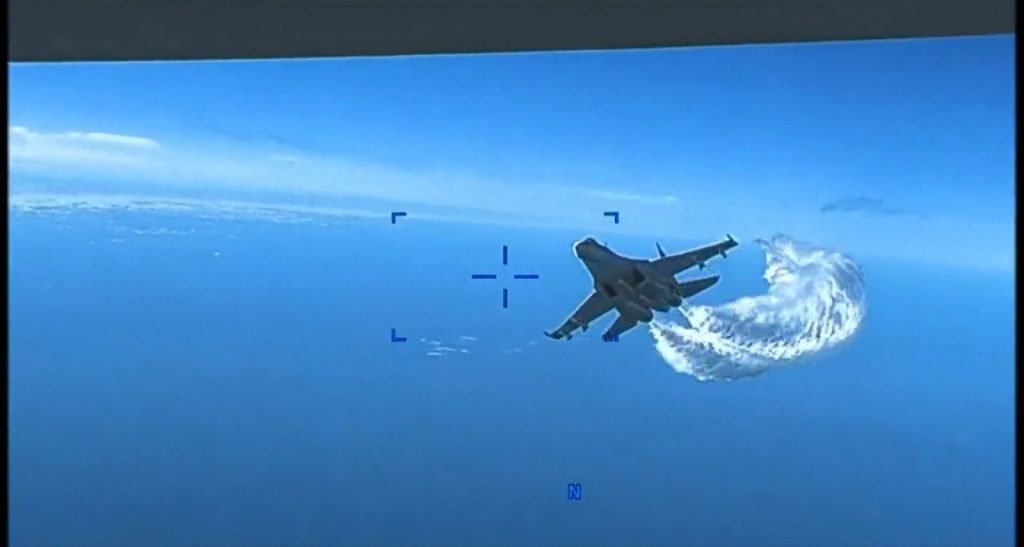 US releases video of Russian jet clipping its drone over Black Sea | WATCH