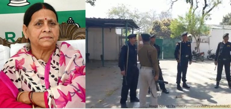 CBI team at residence of former Bihar CM Rabri Devi in connection with land for jobs scam case CBI team at residence of former Bihar CM Rabri Devi in connection with land for jobs scam case