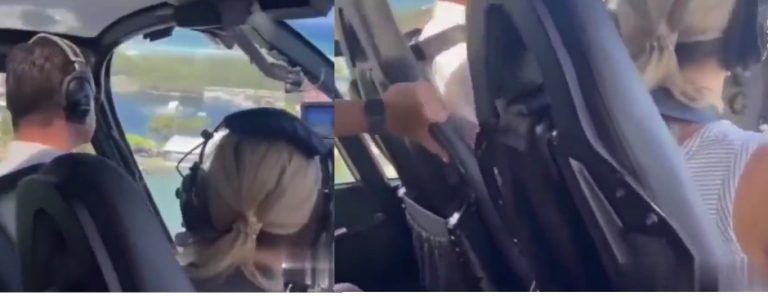 Shocking moment two helicopters crash mid-air caught on camera