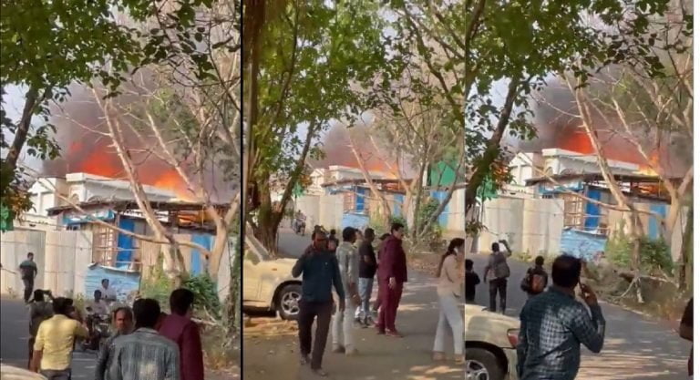 Major fire breaks out at Mumbai film city Major fire breaks out at Mumbai film city