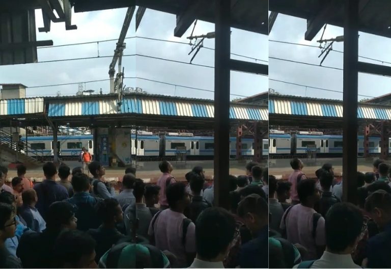 Heavy rush at Thane railway station