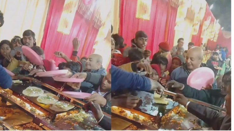 guests were seen looting dosa during marriage ceremony in viral video-