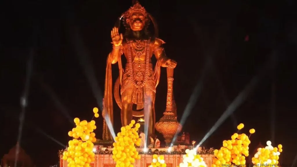 Unveils 54 Feet Hanuman Statue In Gujarat On Hanuman Jayanti. WATCH