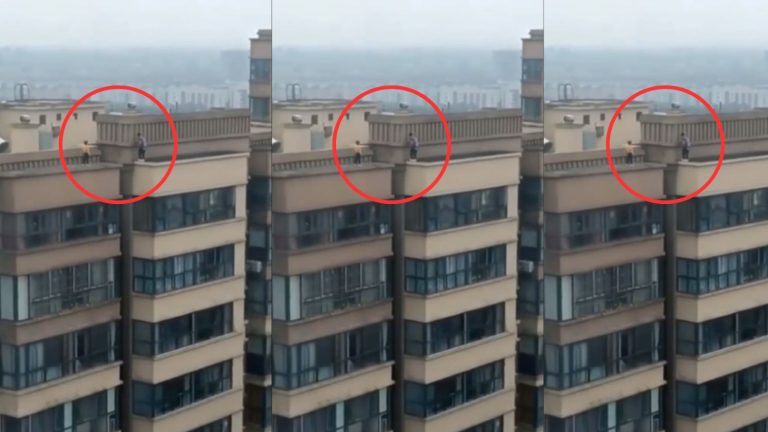 Nail-biting video shows kids jumping from the terrace of one building to the other. Watch