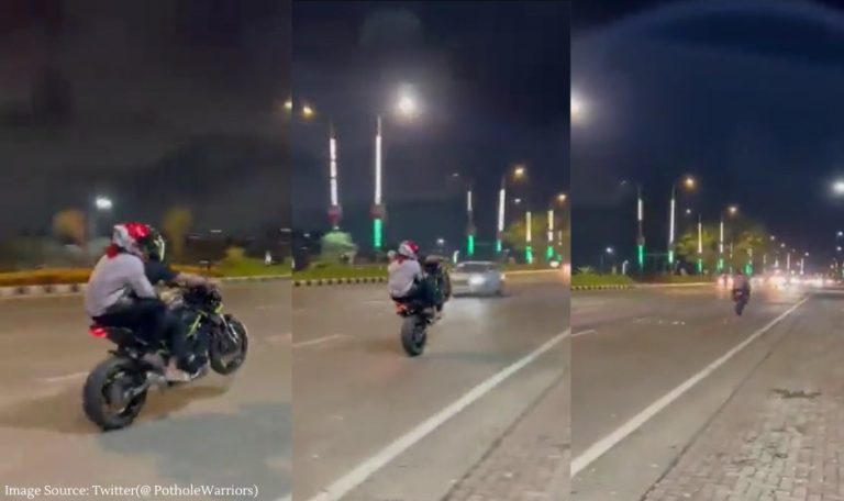 મુંબઈમાં સ્ટંટબાજો બેફામ : બાઈક ચાલકે રોડ પર બેફામ સ્ટંટ કર્યા : અનેકના જીવ તાળવે ચોંટ્યા. જુઓ વીડિયો..