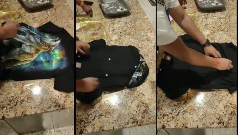Customs officials intercept 3 passengers at airport with over 1 kg of gold hidden inside t-shirts