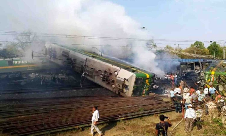 Major train accident in Madhya Pradesh