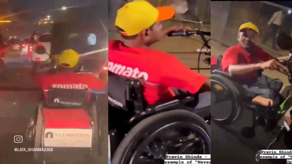 Zomato agent delivering food on wheelchair video goes viral