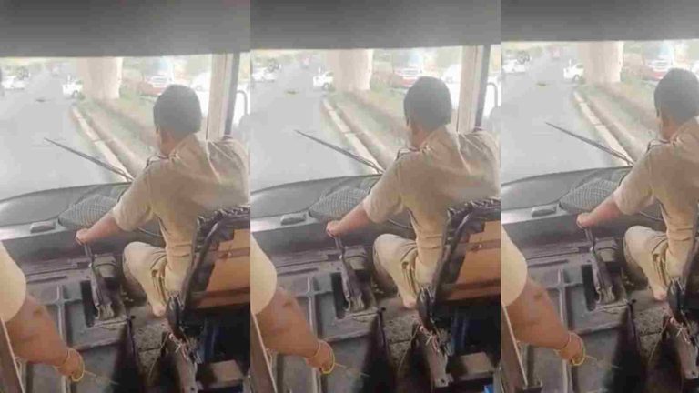 bus driver and conductor save bus from kasara ghat