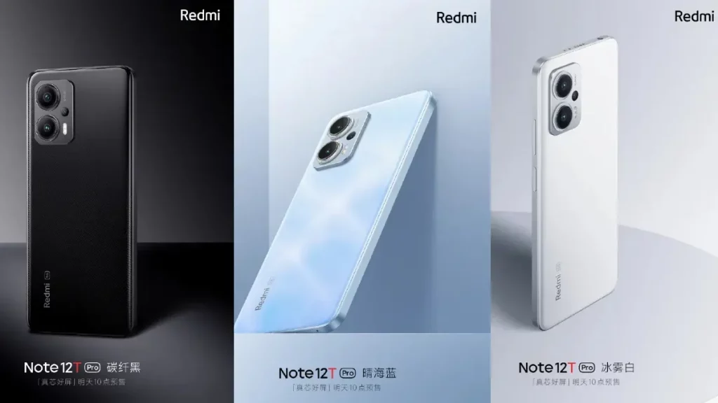 Redmi Note 12T Pro 5G launched, 64MP camera and 5080mAh battery at a low price