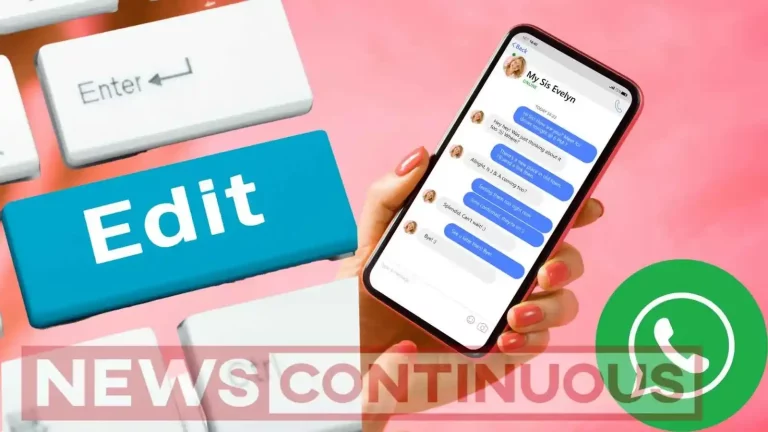 Now message can be edited in WhatsApp