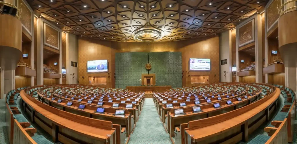 New Parliament House is ready check how parliment building looks Form Inside