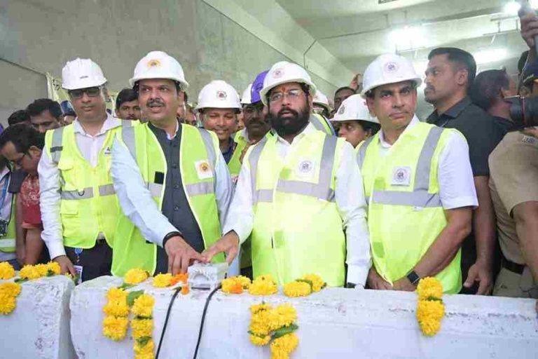 Maharashtra CM Eknath Shinde visit Coastal Road development site Maharashtra CM Eknath Shinde visit Coastal Road development site