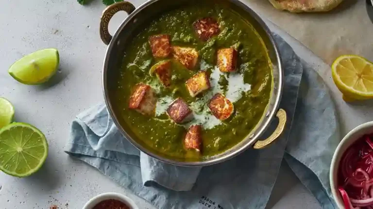 spinach paneer radish & aloo sabzi with bottlegourd raita