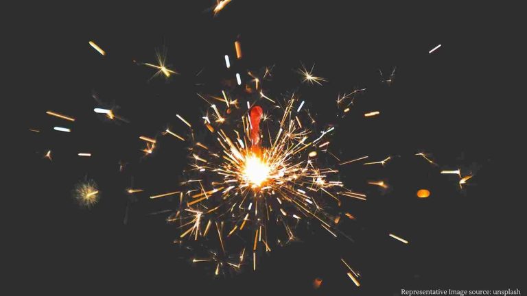 congress supporter narrowly escapes while letting off firecrackers at aicc office in delhi watch video congress supporter narrowly escapes while letting off firecrackers at aicc office in delhi watch video