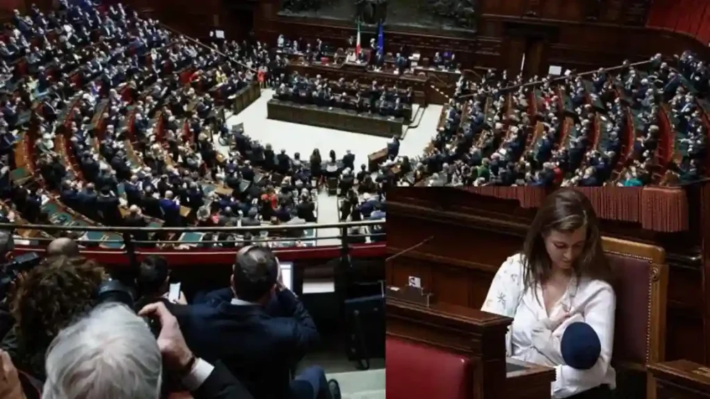 Italian MP makes history by breastfeeding baby in Parliament