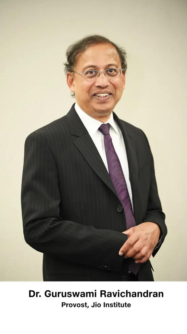 Jio Institute’s Provost Dr Guruswami Ravichandran honoured with ASME Timoshenko Medal