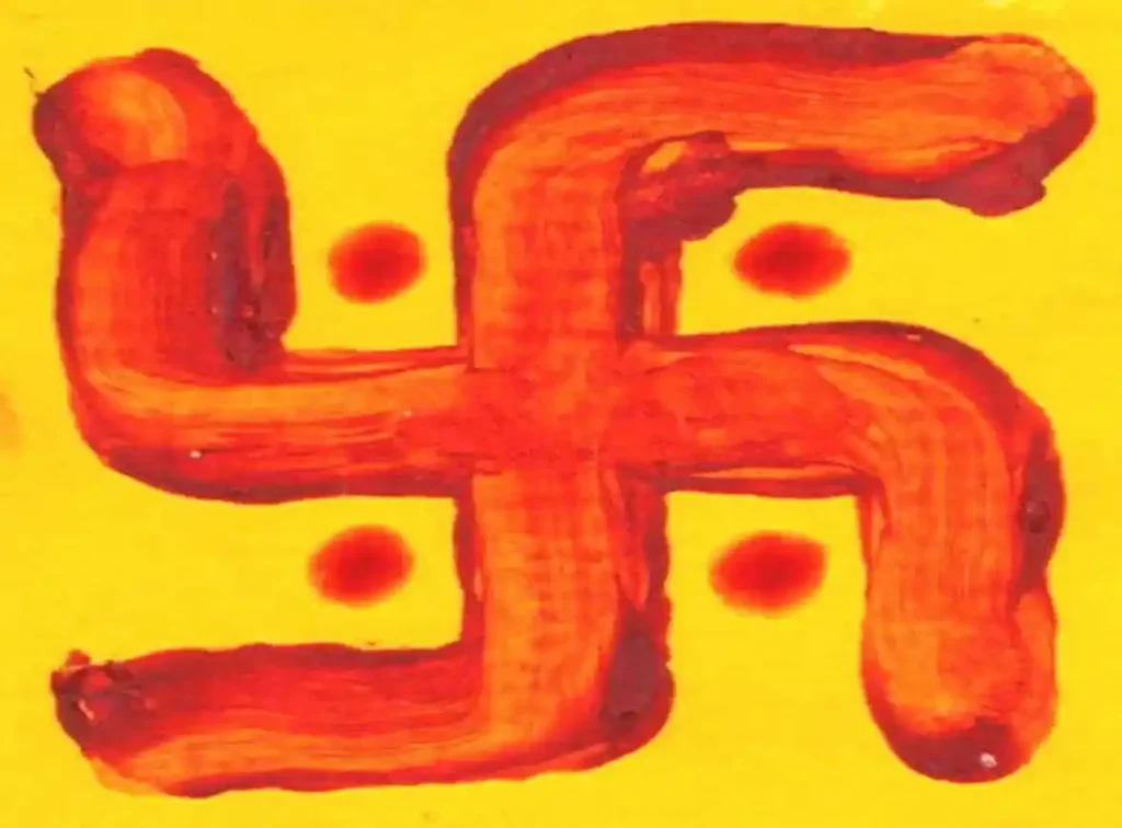 Make swastika with turmeric in this direction, negative energies will stay away from home