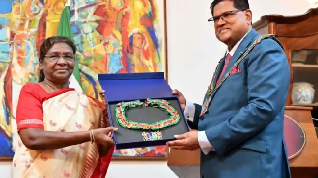 Suriname honors President Draupadi Murmu with highest civilian award, signs three MoUs